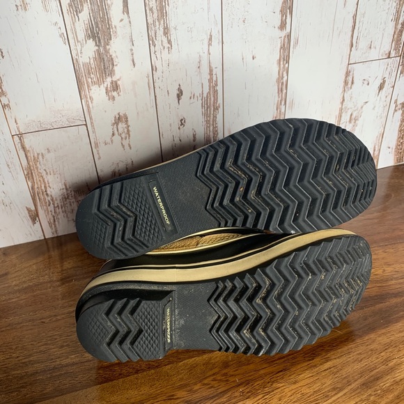 Sorel Leather Boots Waterproof Faux Fur Sz 6 - Picture 6 of 7